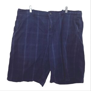 Old Navy Shorts Navy Blue Plaid Men’s 40 100% Cotton Casual Shorts